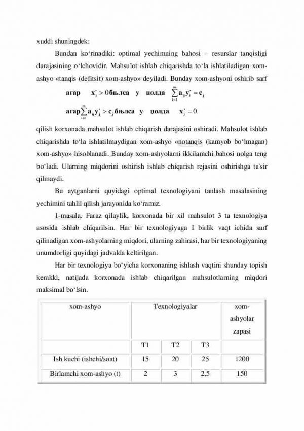 Birlamchi va ikkilamchi masalalar yechimlarining tahlili - Image 3