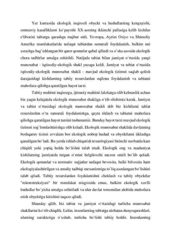 Ekologiya huquqining tushunchasi, predmeti va manbalari - Image 4