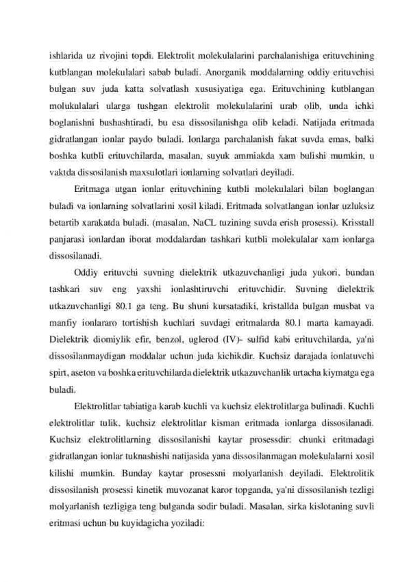 Elektrolitik dissosilanish nazariyasi - Image 3