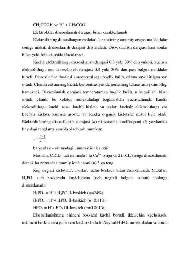 Elektrolitik dissosilanish nazariyasi - Image 4