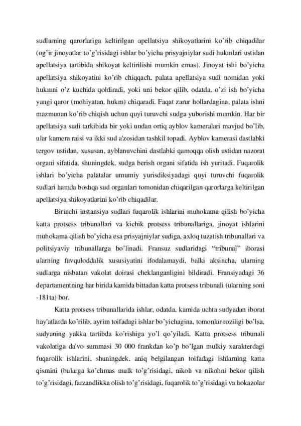 Fransiya davlatida sud, prokuratura va advokatura - Image 3