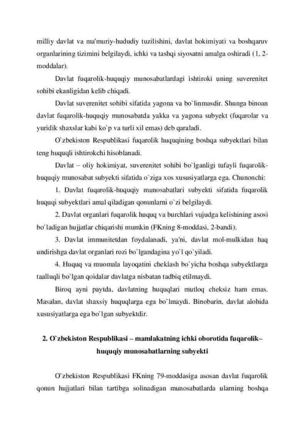 O'zbekiston Respublikasi – fuqarolik-huquqiy munosabatlar subyekti sifatida - Image 4