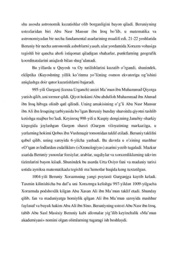 Abu Rayxon Beruniy va Umar Xayyom – o’rta asrning buyuk astronomlari - Image 3
