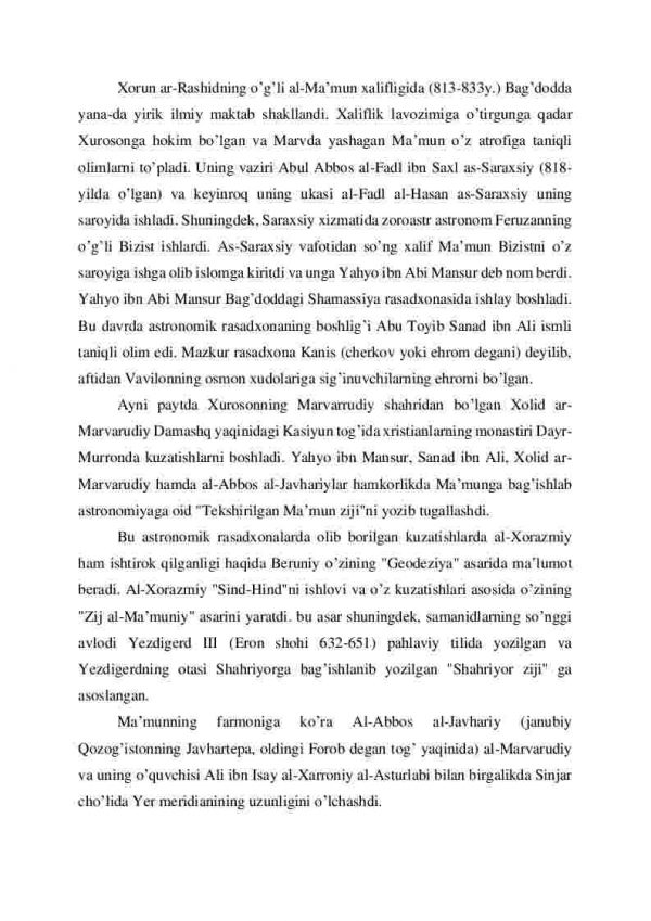 Bag’dod astronomiya maktabi va uning faoliyati - Image 3