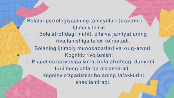 Bolalar psixologiyasining tamoyillari va tadqiqot metodlari - Image 4