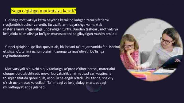 Bolani maktabda o'qishga ilhomlantirish: motivatsiya sirlari - Image 4