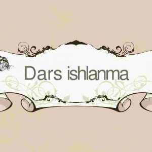 Dars ishlanma