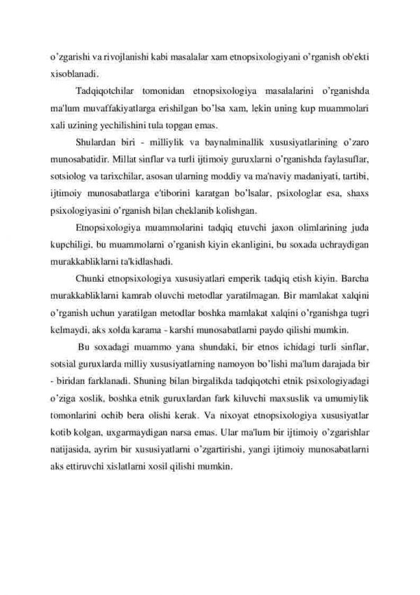 Etnopsixologiya fanining predmeti, vazifalari va ahamiyati - Image 3