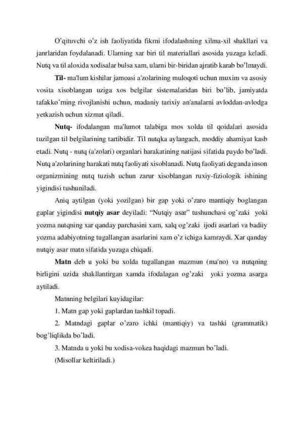 O’qituvchi ish faoliyatida fikrni ifodalash usullari - Image 2