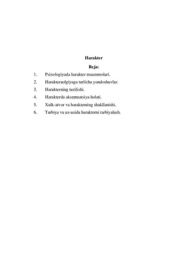 Harakter