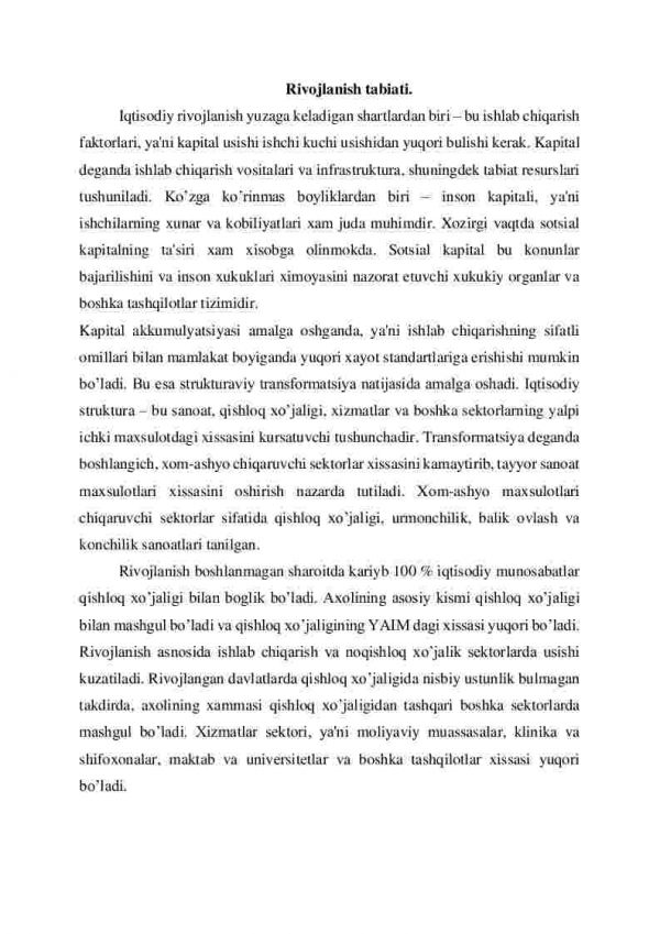 Iqtisodiy rivojlanishda qishloq xo’jaligining roli - Image 2