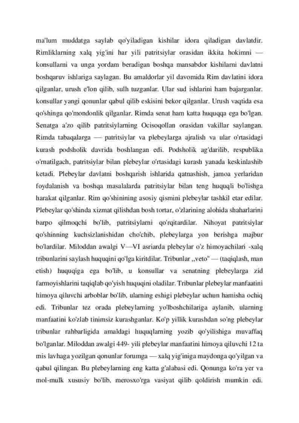 Italiya va uning aholisi. Rim respublikasi. Rim respublikasi hayoti - Image 3