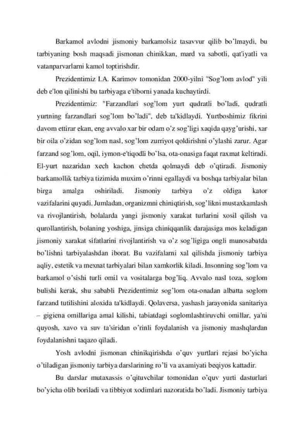 Jismoniy ta’rbiya - Image 2