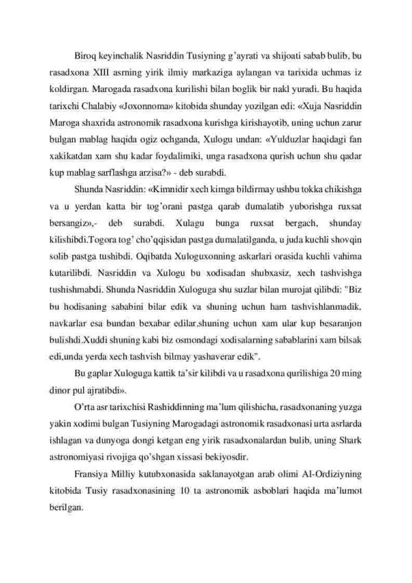 Marog’a va Samarqand rasadxonalarining ilmiy faoliyati - Image 3