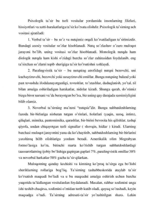 Muloqotda psixologik ta’sir vositalari - Image 2