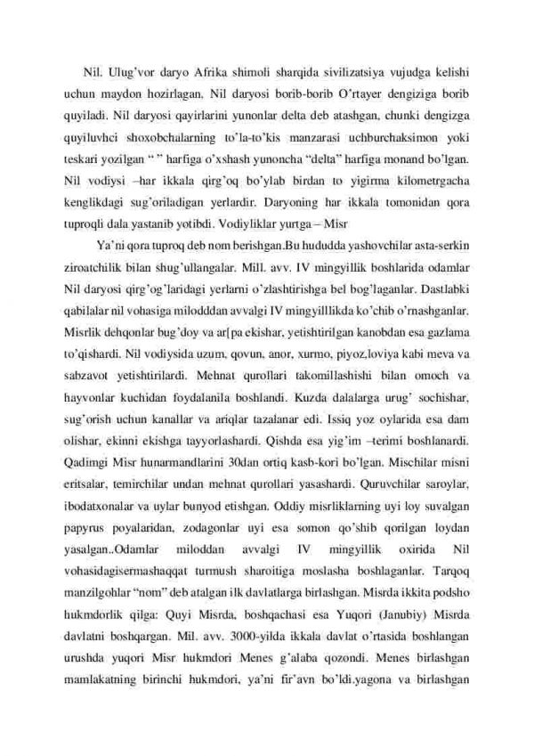 Nil vodiysi va uning aholisi. Misr va qo’shni xalqlar. Qadimgi Misr dini - Image 2