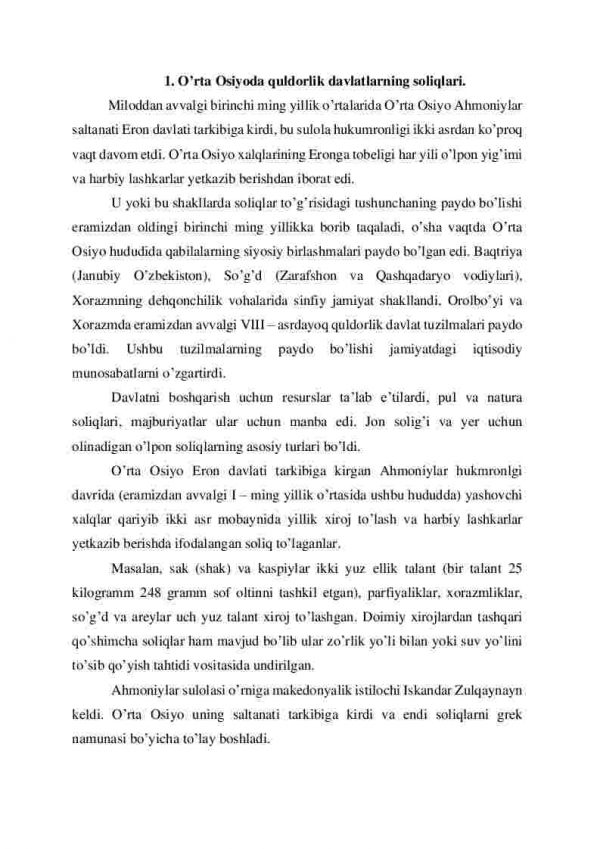 O’rta Osiyoda amirlik va  xonliklar soliq amaliyoti - Image 2