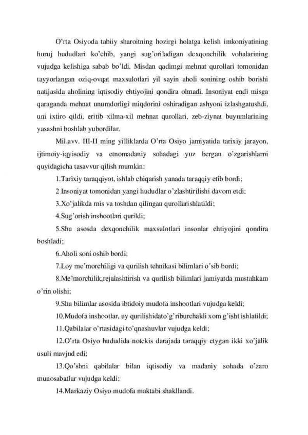 O’rta Osiyoda bronza davri madaniyatlari - Image 2