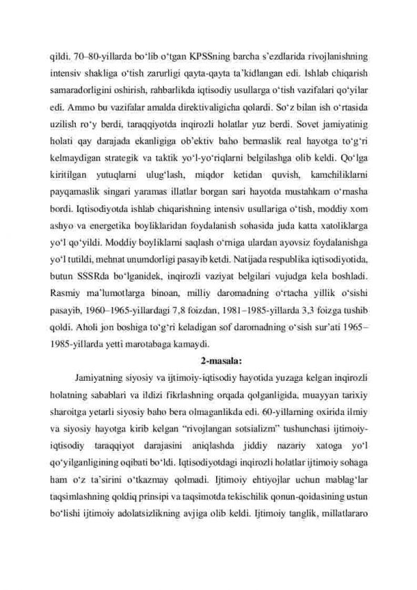 O’zbekistonning ijtimoiy-iqtisodiy hayotida inqirozli holatning vujudga kelishi. - Image 3
