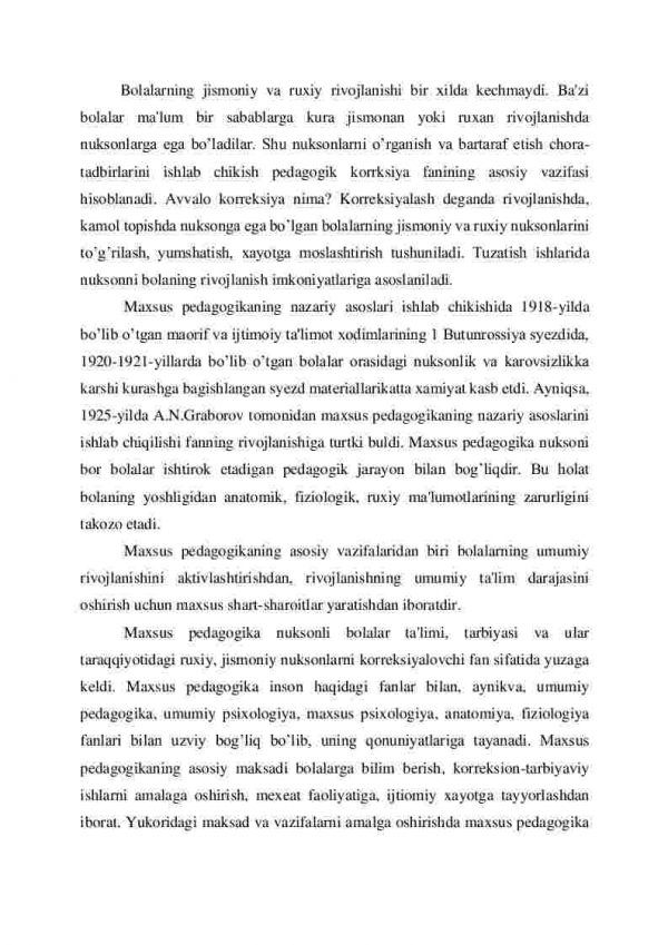 Pedagogik korreksiya fanining predmeti - Image 2