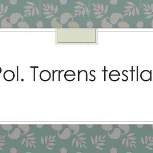Pol. Torrens testlari