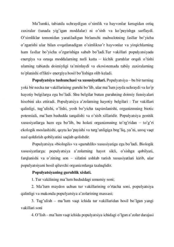 Populyatsiya ekologiyasi - Image 2