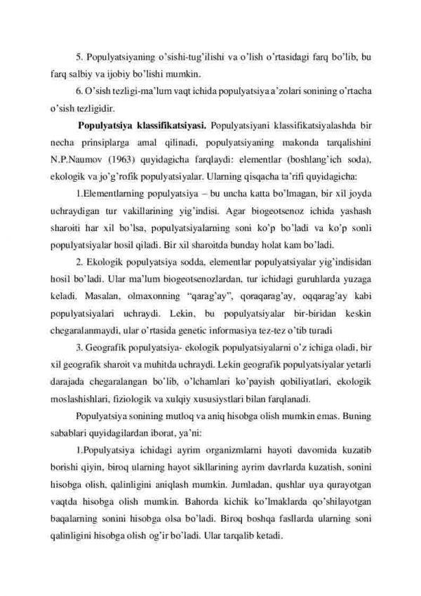 Populyatsiya ekologiyasi - Image 3
