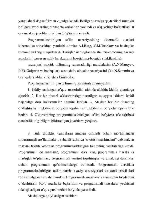 Programmalashtirilgan ta’lim - Image 3