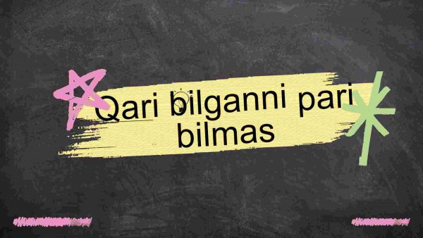 Qari bilganni pari bilmas