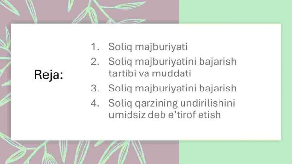 Soliq majburiyatlarini bajarish - Image 2