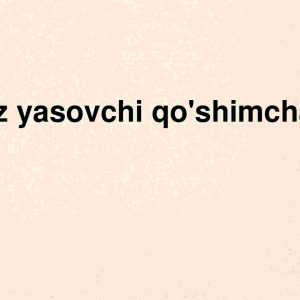 So'z yasovchi qo'shimchalar