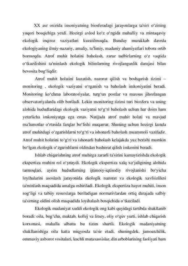 Tabiatni muhofaza qilish va undan foydalanishning ekologik, ijtimoiy iqtisodiy va siyosiy jihatlari - Image 2