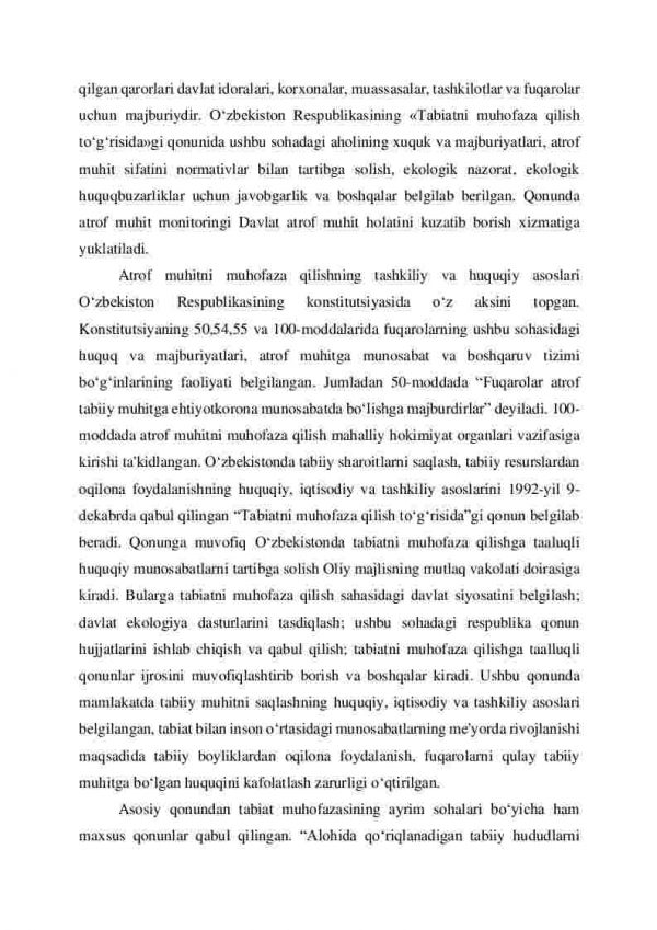 Tabiatni muhofaza qilishning tashkiliy va huquqiy asoslari - Image 3
