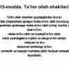 Ta'lim to’g’rsidagi qonun ta' lim shakllari - Image 2