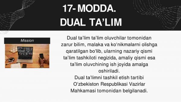 Ta'lim to’g’rsidagi qonun ta' lim shakllari - Image 4