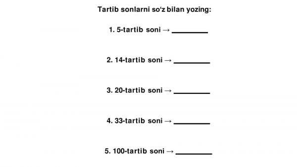 Tartib sonlarni mustahkamlash - Image 4