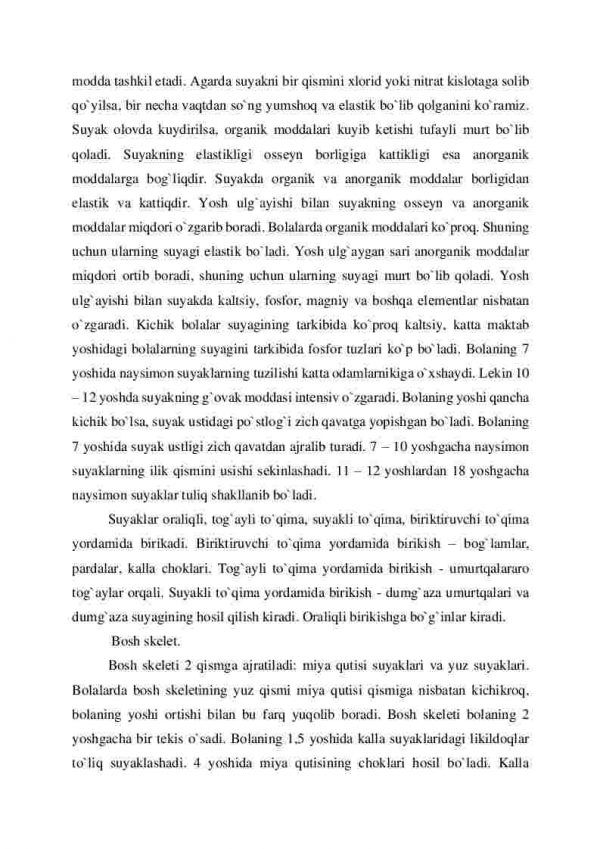 Tayanch - harakat tizimining yosh xususiyatlari va gigiеnasi - Image 4