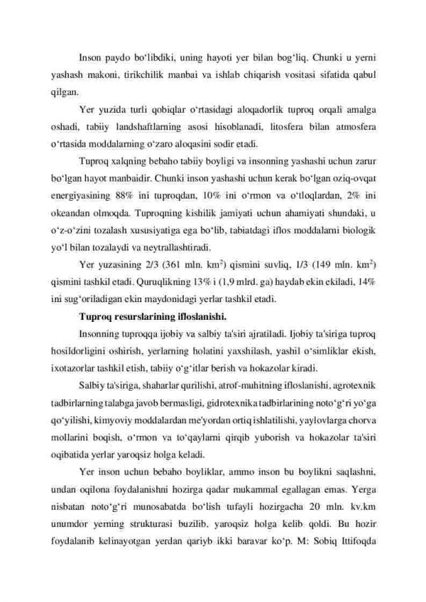 Yer resurslaridan foydalanish va ularni muhofaza qilish - Image 3