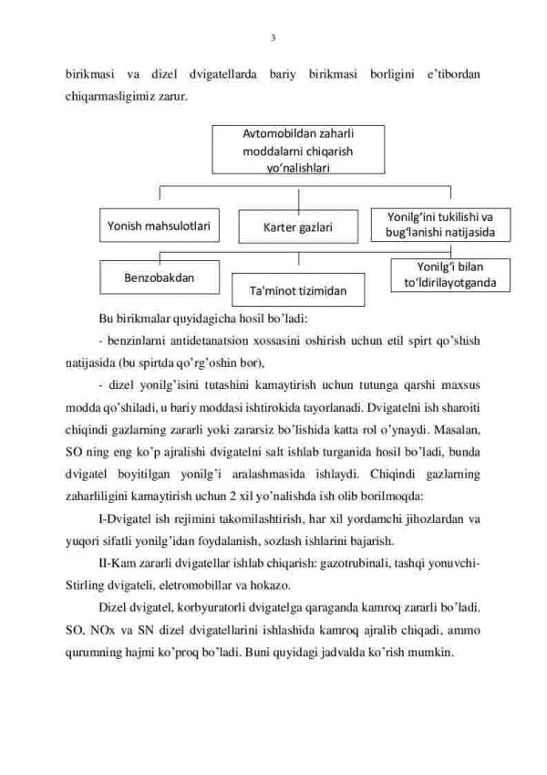 Yer usti transportini ekologik xususiyatlari va bunga transport vositalarini texnik holatini ta’siri - Image 3