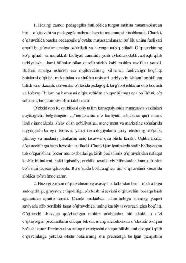 Zamonaviy maktab o’qituvchisining vazifalari - Image 2