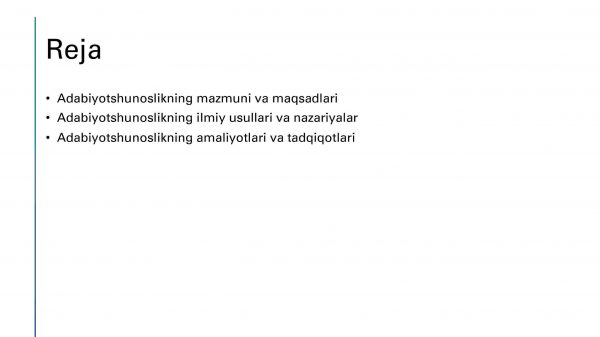 Adabiyotshunoslik fanining vazifalari va strukturalari - Image 2
