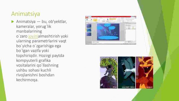 Animatsiya effektlari.Taqdimot namoyishini boshqarish - Image 4