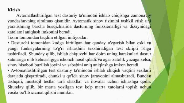 Avtomatlashtirilgan test tizimini ishlab chiqish - Image 2