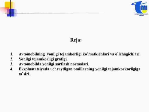 Avtomobilning yonilg'i tejamkorligi - Image 2