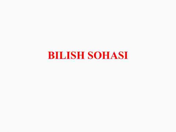 Bilish sohasi