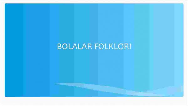 Bolalar folklori
