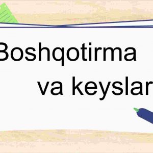 Boshqotirma va keyslar