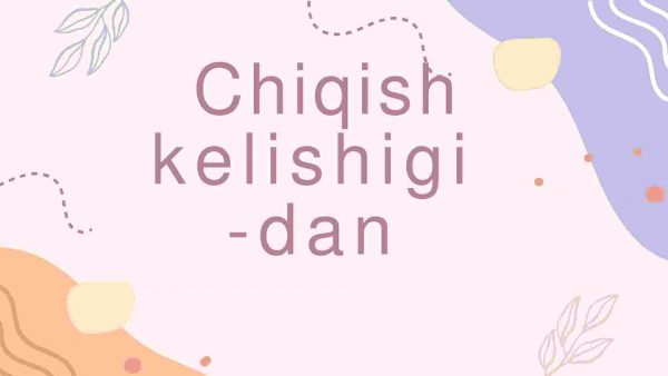 Chiqish kelishigi-dan