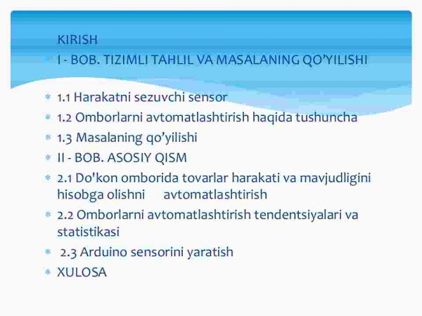 Do'kon omborida tovarlar harakati va mavjudligini hisobga olishni avtomatlashtirish - Image 2