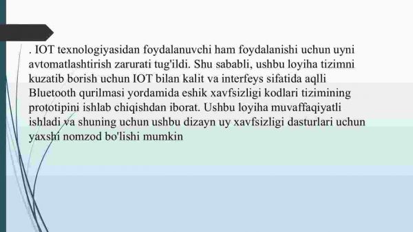 Eshikni avtomatlshtirishni dasturlash va loyihalash va uning xavfsizligini ta'minlash - Image 4